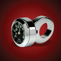 Marlins Genuine Accessories Marlin's Black Face Handlebar Thermometer