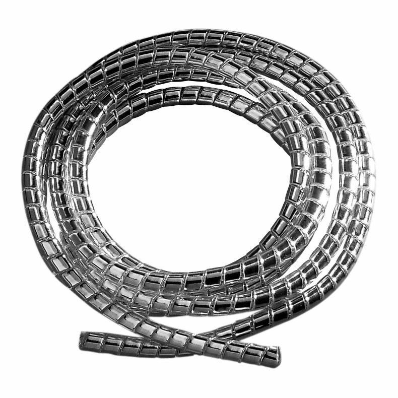J&P Cycles Chrome Cable Covering, 5' X 3/16" Diameter