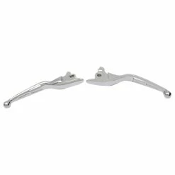 Drag Specialties Chrome Wide Blade Lever Set, Slotted