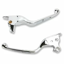 Drag Specialties Chrome Wide Blade Lever Set, Slotted