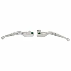 Drag Specialties Chrome Wide Blade Lever Set, Slotted