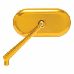 Arlen Ness Anodized Gold Forged Oval Mirror
