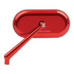 Arlen Ness Anodized Red Forged Oval Mirror