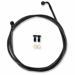 LA Choppers Braided Midnight Brake Line For 15"-17" Bars