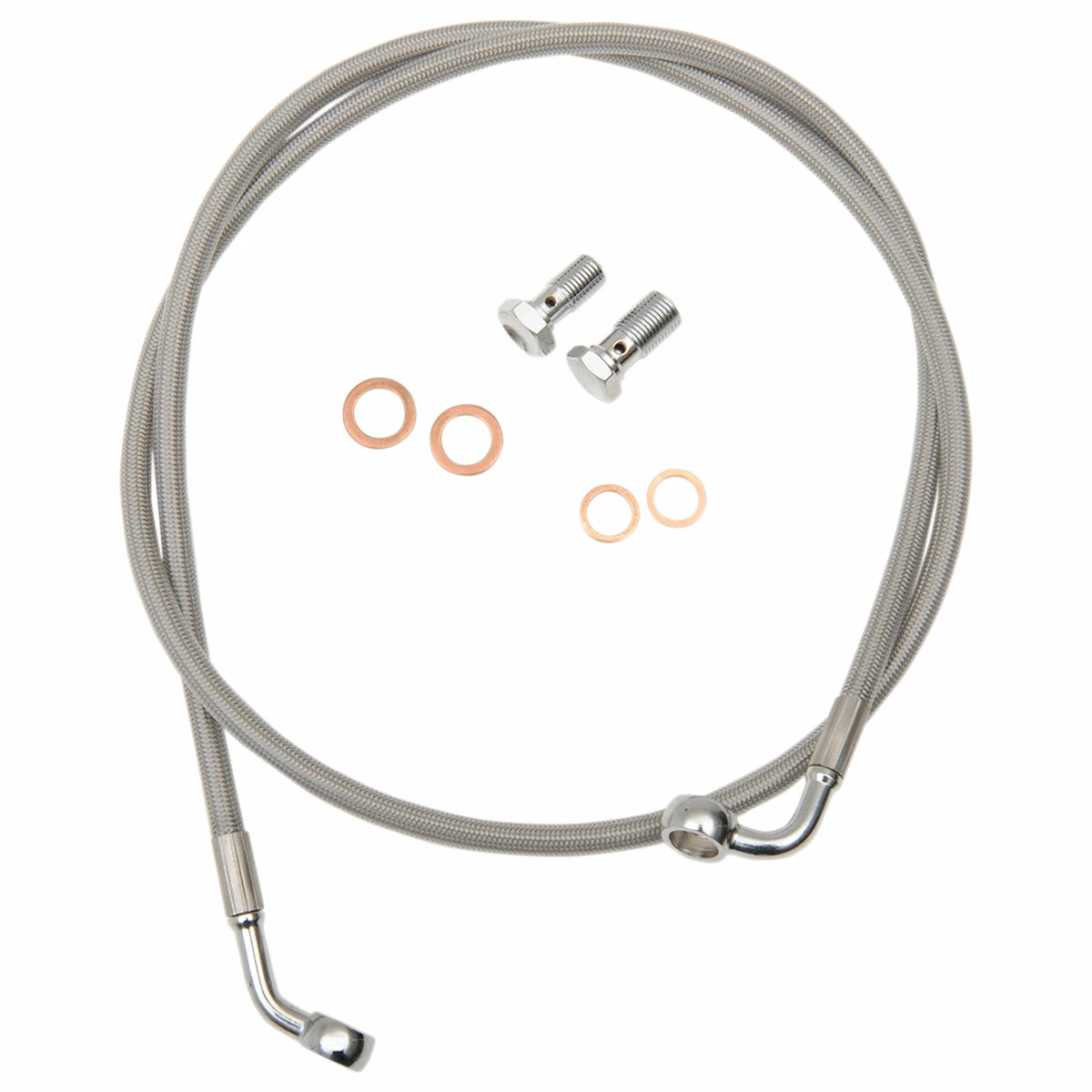 LA Choppers Braided Stainless Brake Line For 18"-20" Bars