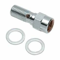 Drag Specialties 3/8"-24 Banjo Bolt With Brake Light Switch Mount