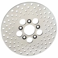 Drag Specialties 10" Rear Drilled Stainless Steel Brake Rotor