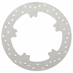 Drag Specialties 11.8" Front Polished Stainless Steel Drilled Brake Rotor