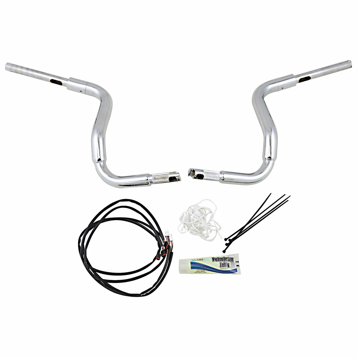 FBI Fat Baggers 1-1/2" Chrome EZ Install Round Top Handlebar Kit - Image 3