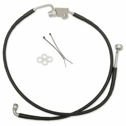 Drag Specialties Black Vinyl Rear Brake Line Kit
