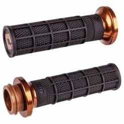 Odi Grips V-Twin Hart Luck Full Waffle Lock On Grips Black/Bronze