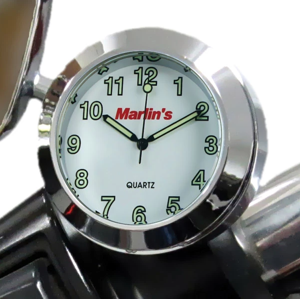 Marlins Genuine Accessories Marlin's Champ Series White Clock