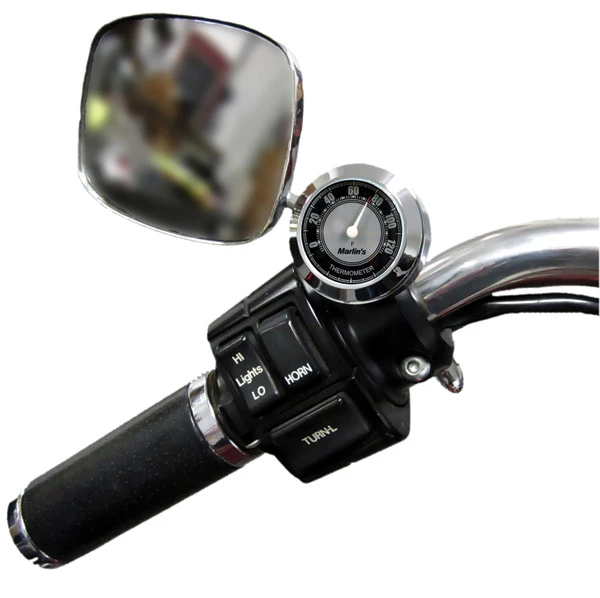 Marlins Genuine Accessories Marlin's CHAMP Series Black And Silver Analog Thermometer - Image 2