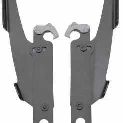 Memphis Shades Fats/Slims/Batwing Fairing Black Mounting Plates Only W/o Light Bar