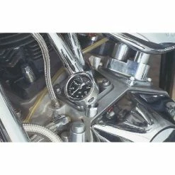 J&P Cycles Liquid Filled Oil Pressure Gauge