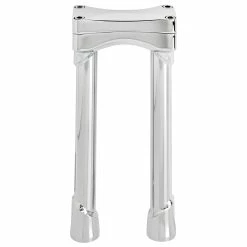 Biltwell Inc. Murdock Chrome O/S 10" Risers For 1-1/8" Bars