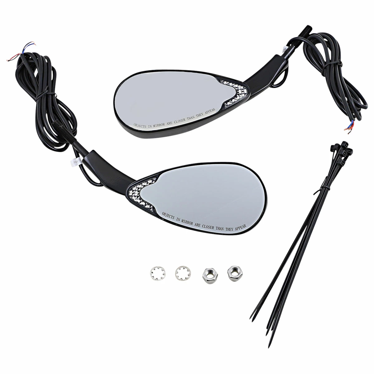 Custom Dynamics Black Dynamic Amber/White LED Mirrors - Image 2