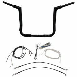 FBI Fat Baggers 1-1/2" Black EZ Install Flat Top Handlebar Kit
