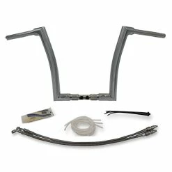FBI Fat Baggers 1-1/2" Chrome EZ Install Flat Top Handlebar Kit