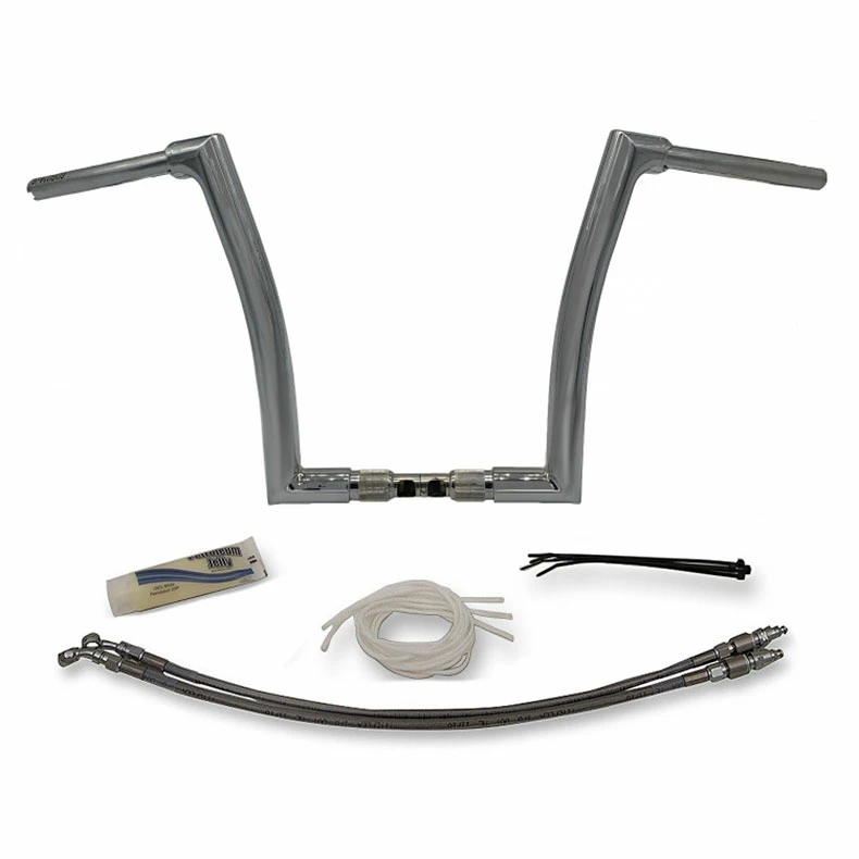 FBI Fat Baggers 1-1/2" Chrome EZ Install Flat Top Handlebar Kit
