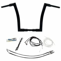 FBI Fat Baggers 1-1/2" Black EZ Install Flat Top Handlebar Kit