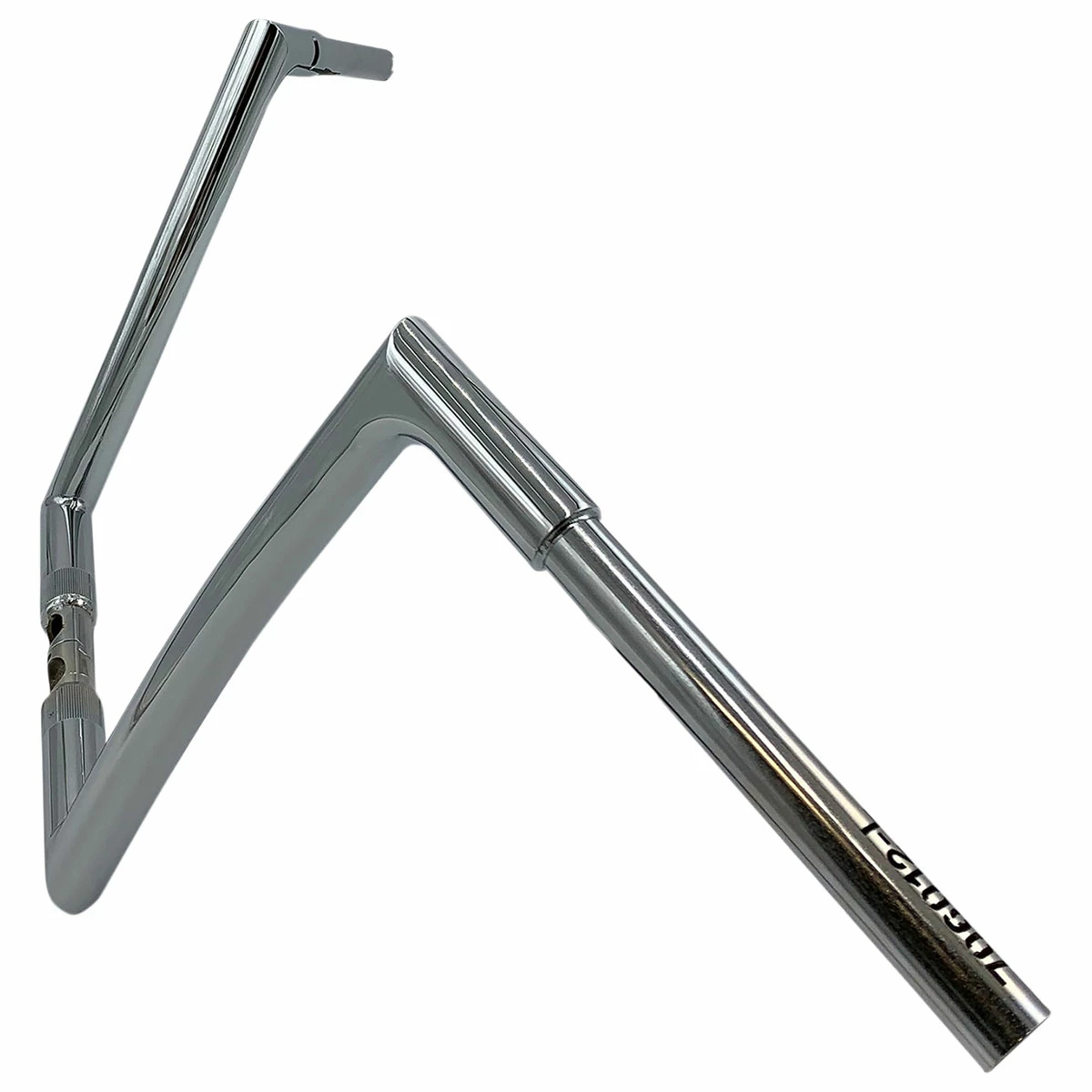 FBI Fat Baggers 1-1/4" Chrome EZ Install Flat Top Handlebar - Image 2