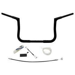 FBI Fat Baggers 1-1/4" Black EZ Install Flat Top Handlebar Kit