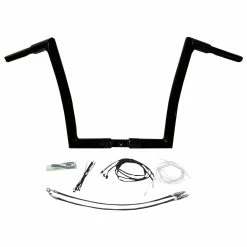 FBI Fat Baggers 1-1/4" Black EZ Install Flat Top Handlebar Kit