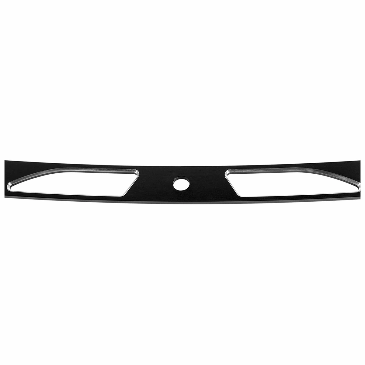 HogWorkz Hollow Cut Billet Windshield Trim Black - Image 3