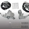 V-Twin Manufacturing Chrome Handlebar Control Kit For Single Disc Models