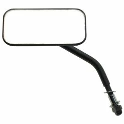 J&P Cycles Black Rectangular Mirror