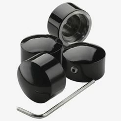 J&P Cycles Black Headbolt Covers