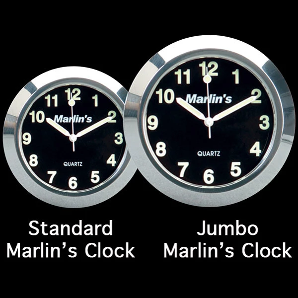 Marlins Genuine Accessories Marlin's HBC 1-1/2" Black Limited Edition Jumbo Clock - Image 2