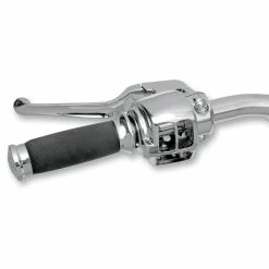 Drag Specialties Chrome 9/16" Handlebar Control Kit Without Switches
