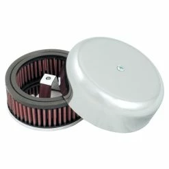 K&N High-Flow Chrome Bonnet Open Round Air Cleaner Assembly