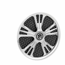 Performance Machine Icon Faceplate For SuperGas Air Cleaner Chrome