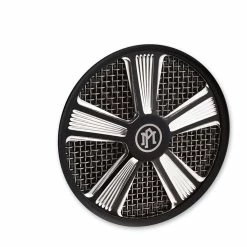 Performance Machine Shock Faceplate For SuperGas Air Cleaner Contrast Cut Platinum