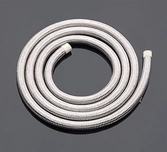 J&P Cycles Stainless Steel Braided Fuel And Oil Hose