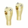 Paughco 4" Dogbone Brass Risers For 1″ Handlebars