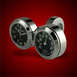 Marlins Genuine Accessories Marlin's Dual Mount Handlebar Clock And Thermometer