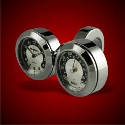 Marlins Genuine Accessories Marlin's Dual Mount Handlebar Clock And Thermometer