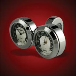 Marlins Genuine Accessories Marlin's Dual Mount Handlebar Clock And Thermometer