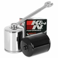 K&N High Performance Chrome Wrench-Off Oil Filter