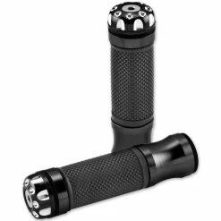 BikeMaster Black 7/8" Revolver Bar End Grips