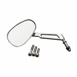 BikeMaster Chrome Custom Mirror With Low Rise Stem