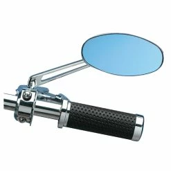 Drag Specialties Blue Sapphire Chrome Stealth II Mirror