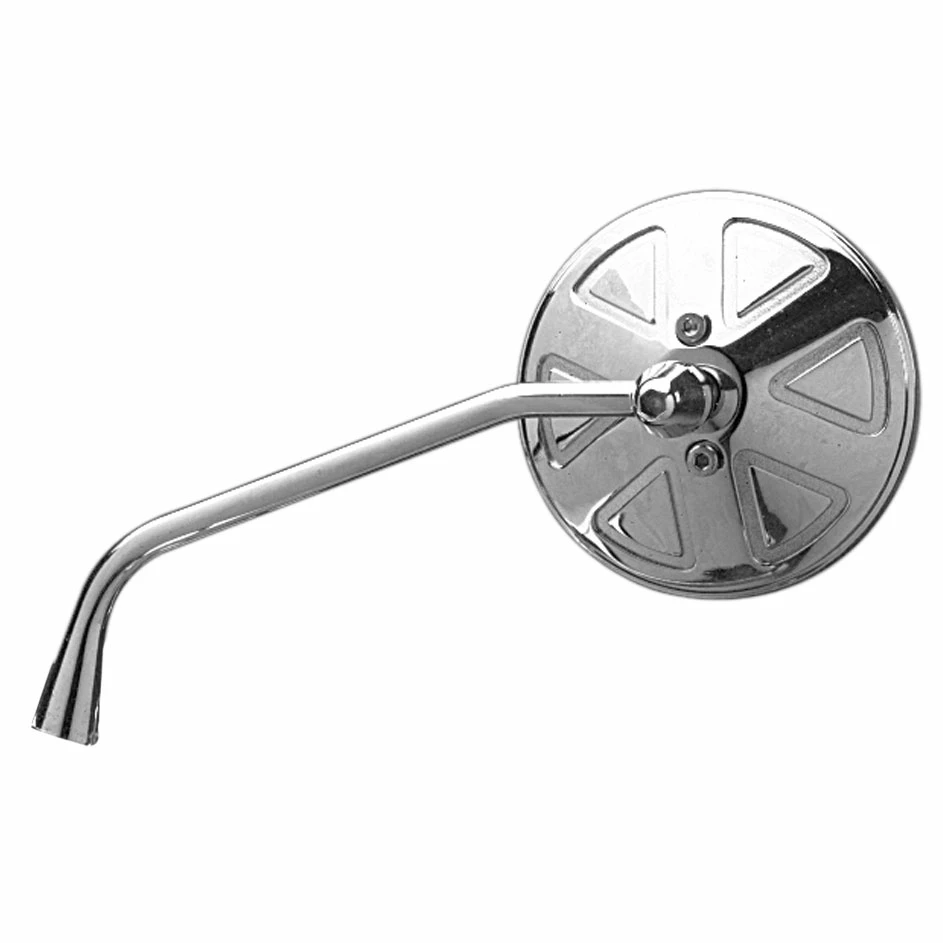Drag Specialties Round Chrome Mirror With Thin Stem
