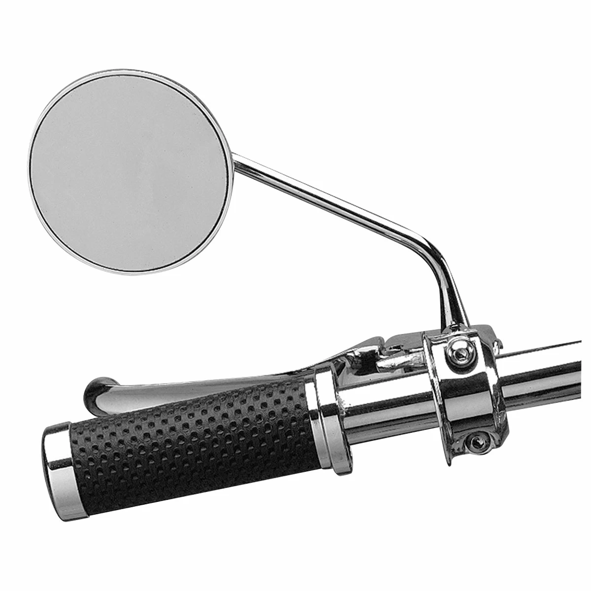 Drag Specialties Round Chrome Mirror With Thin Stem - Image 3