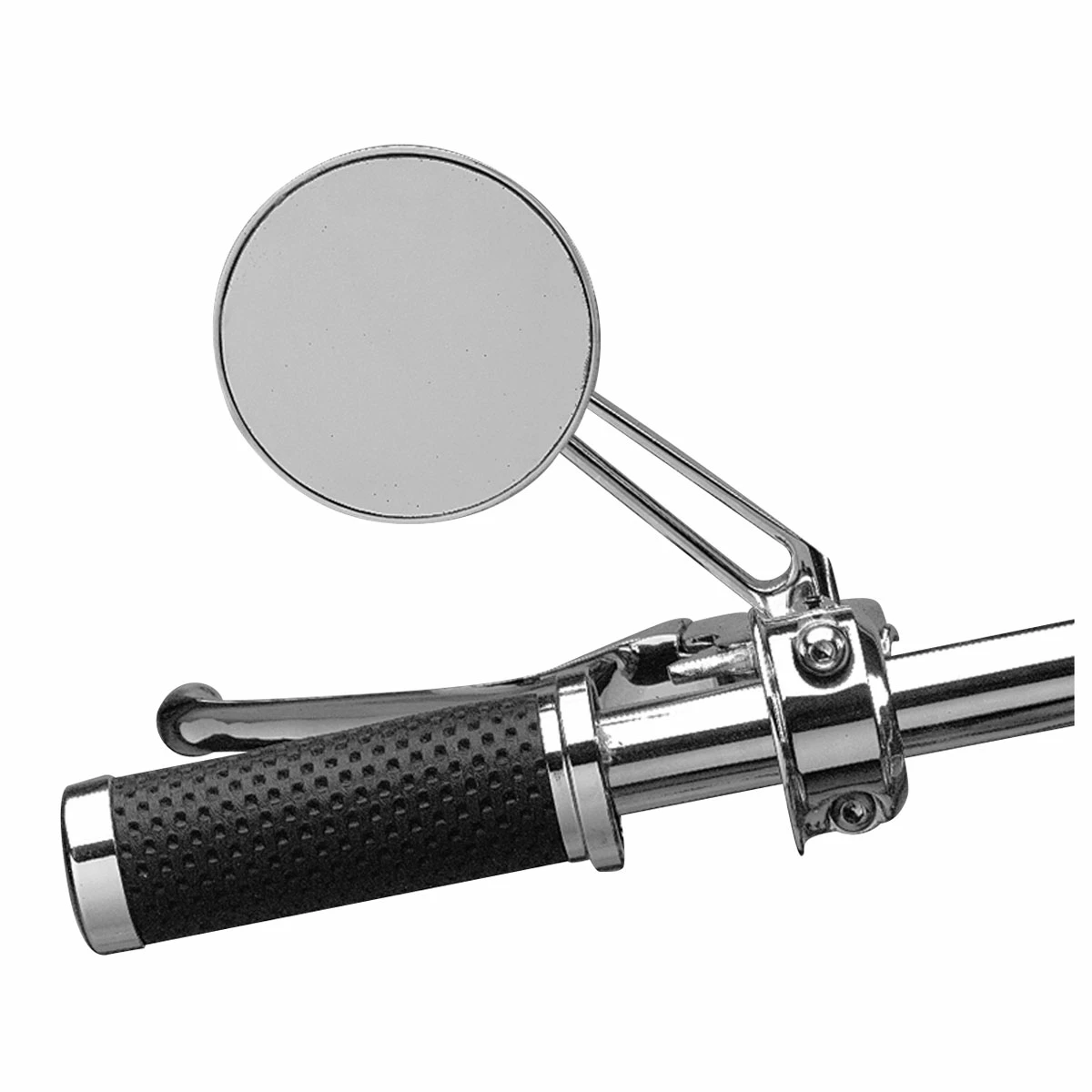 Drag Specialties Round Chrome Mirror With Stealth I Stem - Image 3