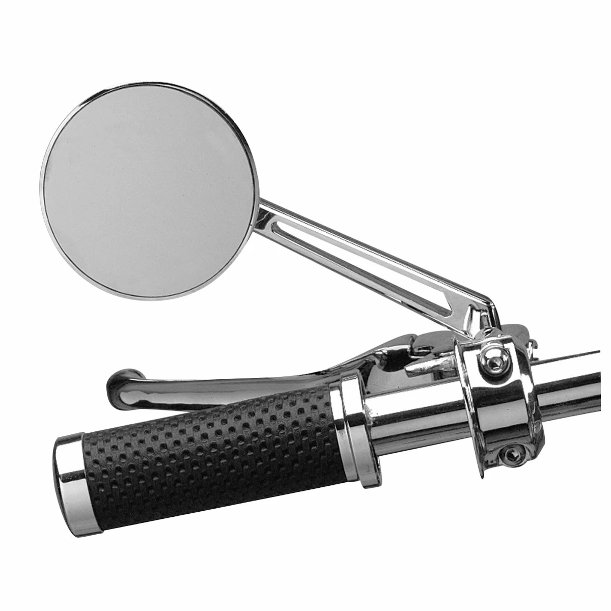 Drag Specialties Round Chrome Mirror With Stealth II Stem - Image 3